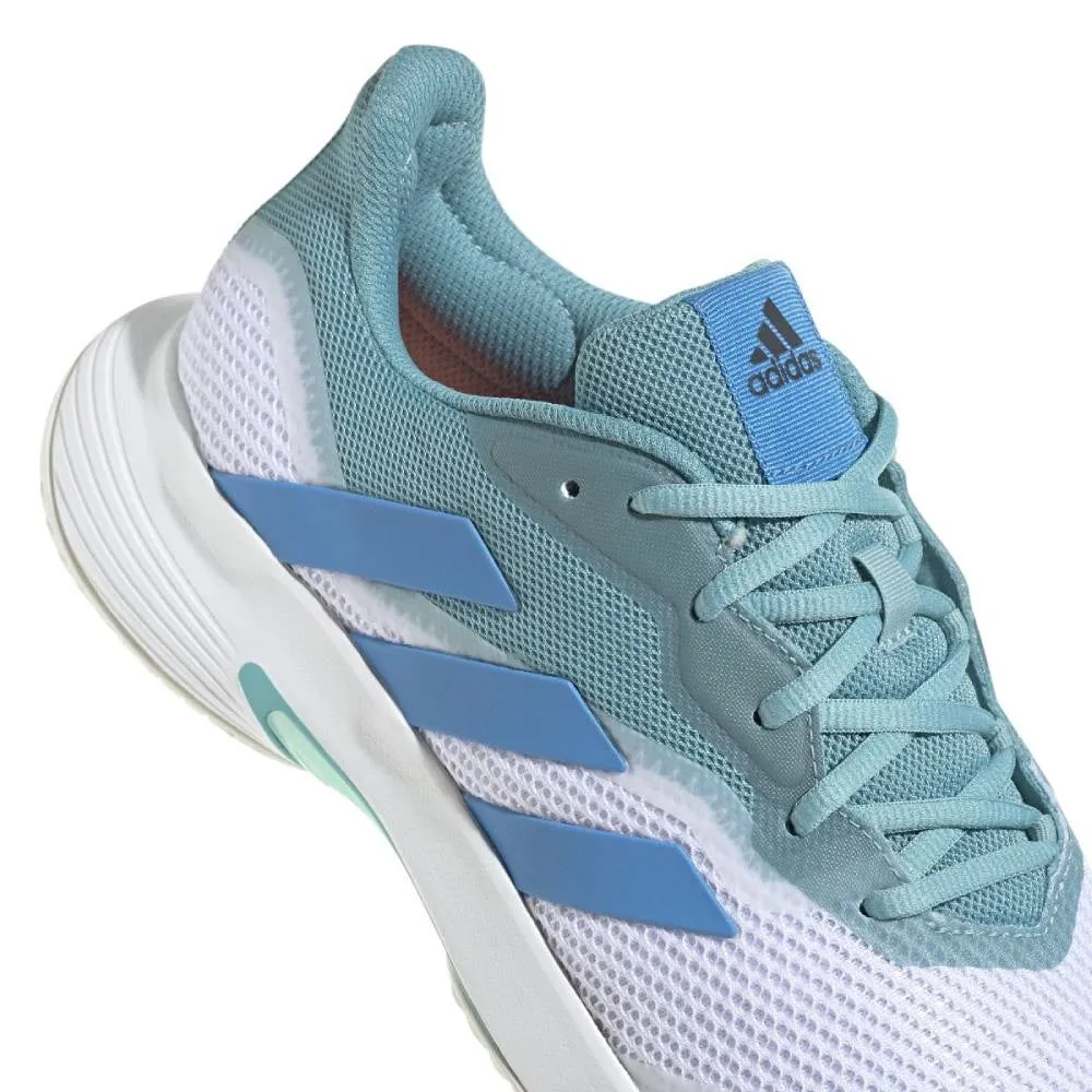 adidas Court Jam Control Men's Tennis Shoe (Min Ton/Pulse Blue/White)