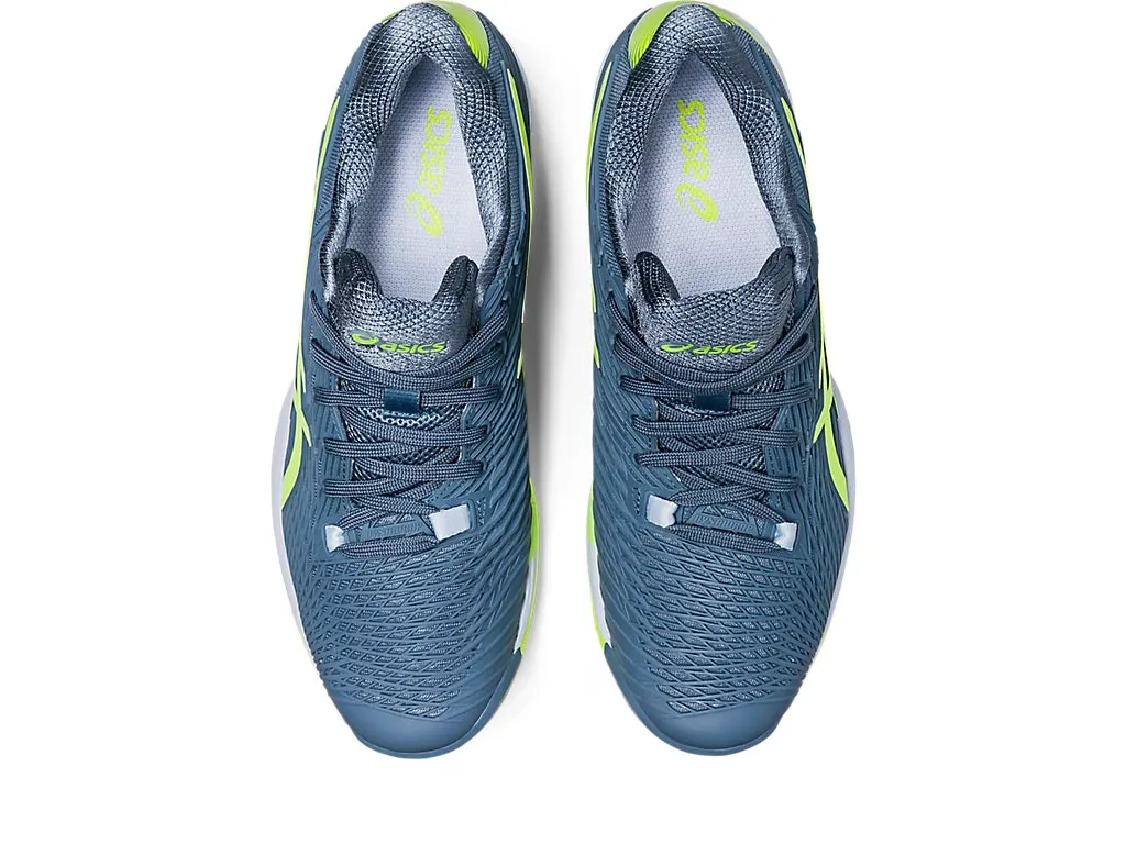 Asics Solution Speed FF 2 Clay Mens Steel Blue/Hazard Green