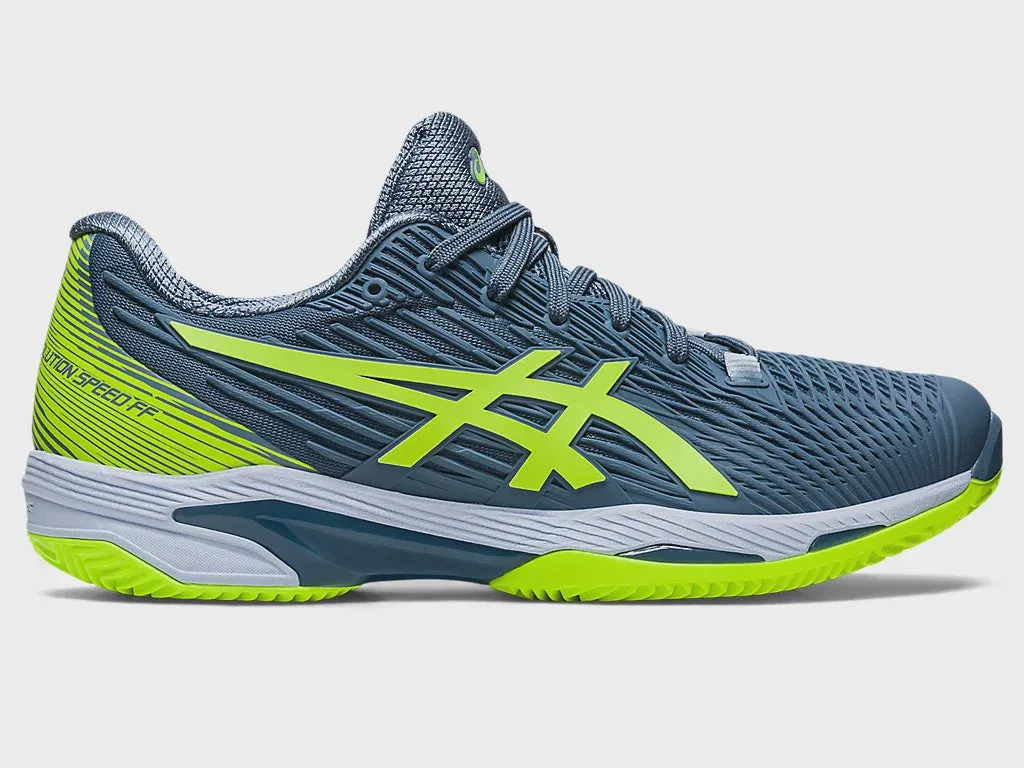 Asics Solution Speed FF 2 Clay Mens Steel Blue/Hazard Green