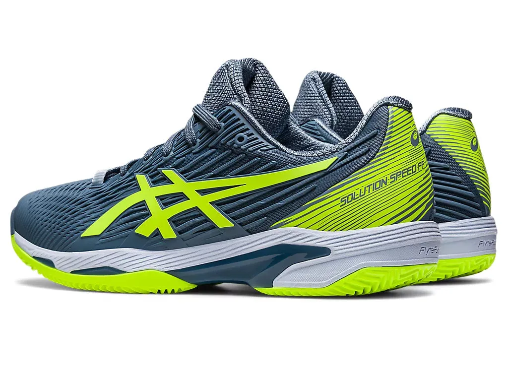 Asics Solution Speed FF 2 Clay Mens Steel Blue/Hazard Green