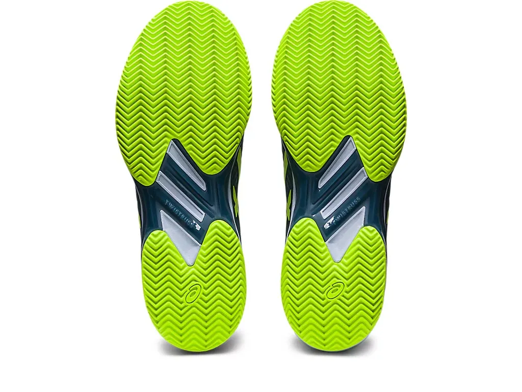 Asics Solution Speed FF 2 Clay Mens Steel Blue/Hazard Green