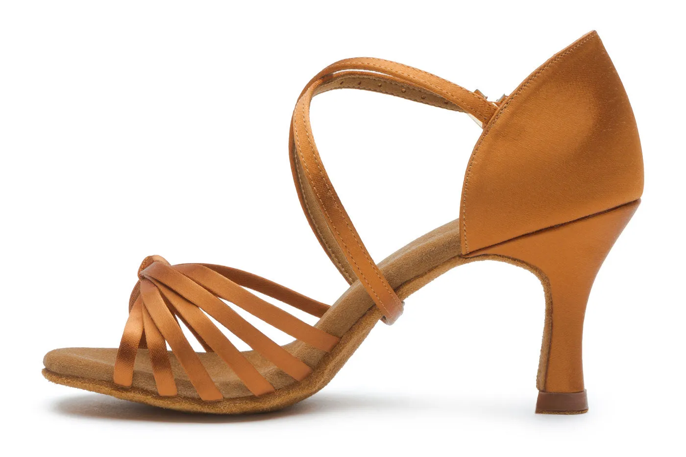 BD Dance 2341 Ladies Latin Dance Shoe with Cross Ankle Strap