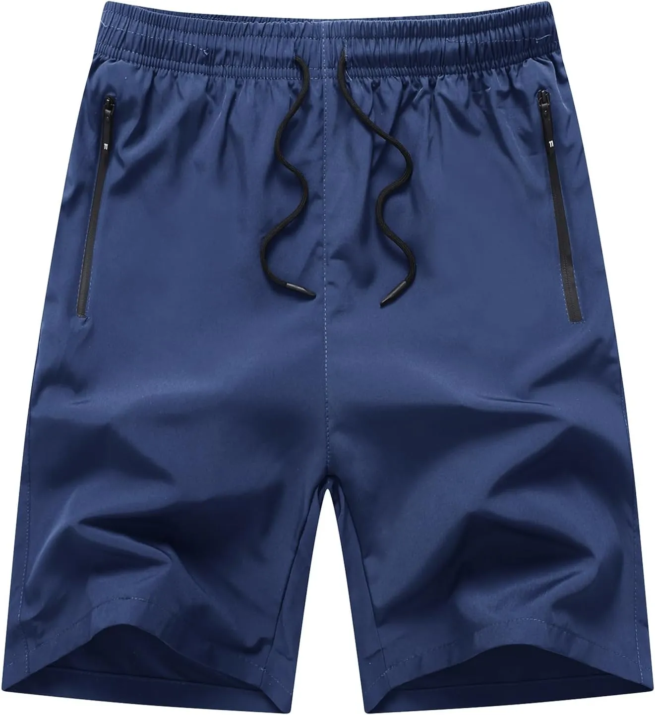Boys Running Shorts Quick Dry Lightweight Athletic Shorts with Zipper Pockets for Workout Gym Training Outdoor