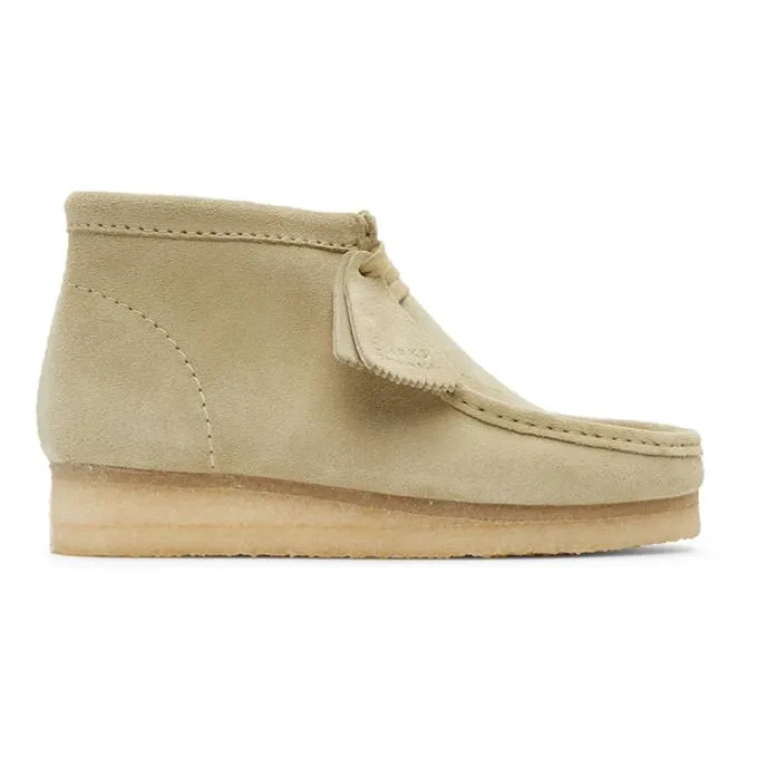 Clarks Originals Beige Suede Wallabee Desert Boots