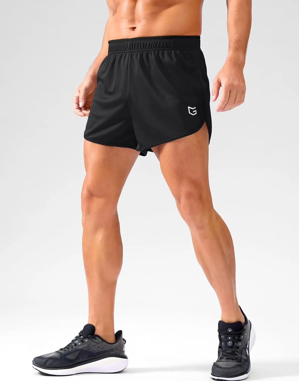 G Gradual Running Shorts for Men 3.5 inch Lightweight Breathable Gym Shorts with Brief Liner Athletic Training Workout Sport