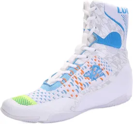 High-Top Boxing Wrestling Shoes for Men & Women, Professional Combat Training Kickboxing Boots for MMA, Cross-Training, Weightlifting | Lace-Up Ankle Support & Anti-Slip Sole