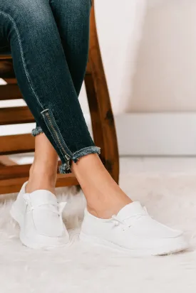 IMPERFECT Fight The Feeling Slip On Boat Sneakers (White)