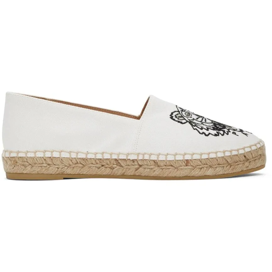 Kenzo Off-White Classic Tiger Espadrilles