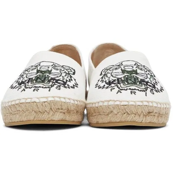 Kenzo Off-White Classic Tiger Espadrilles