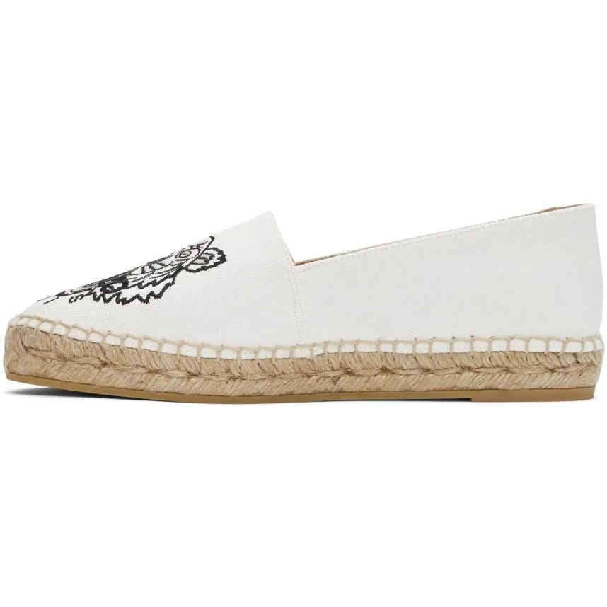Kenzo Off-White Classic Tiger Espadrilles