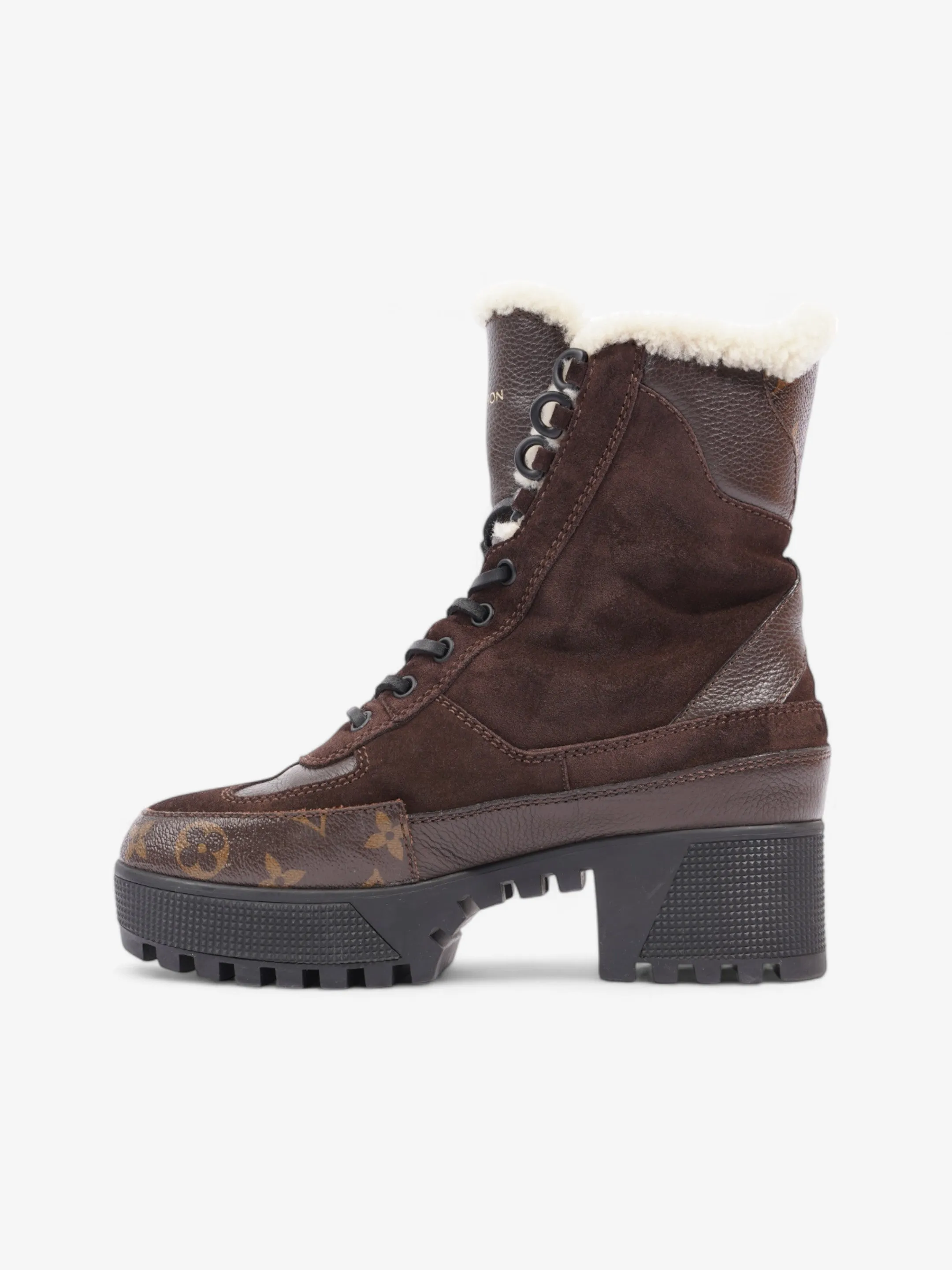 Louis Vuitton Laureate Platform Desert Boot Brown Suede EU 37 UK 4