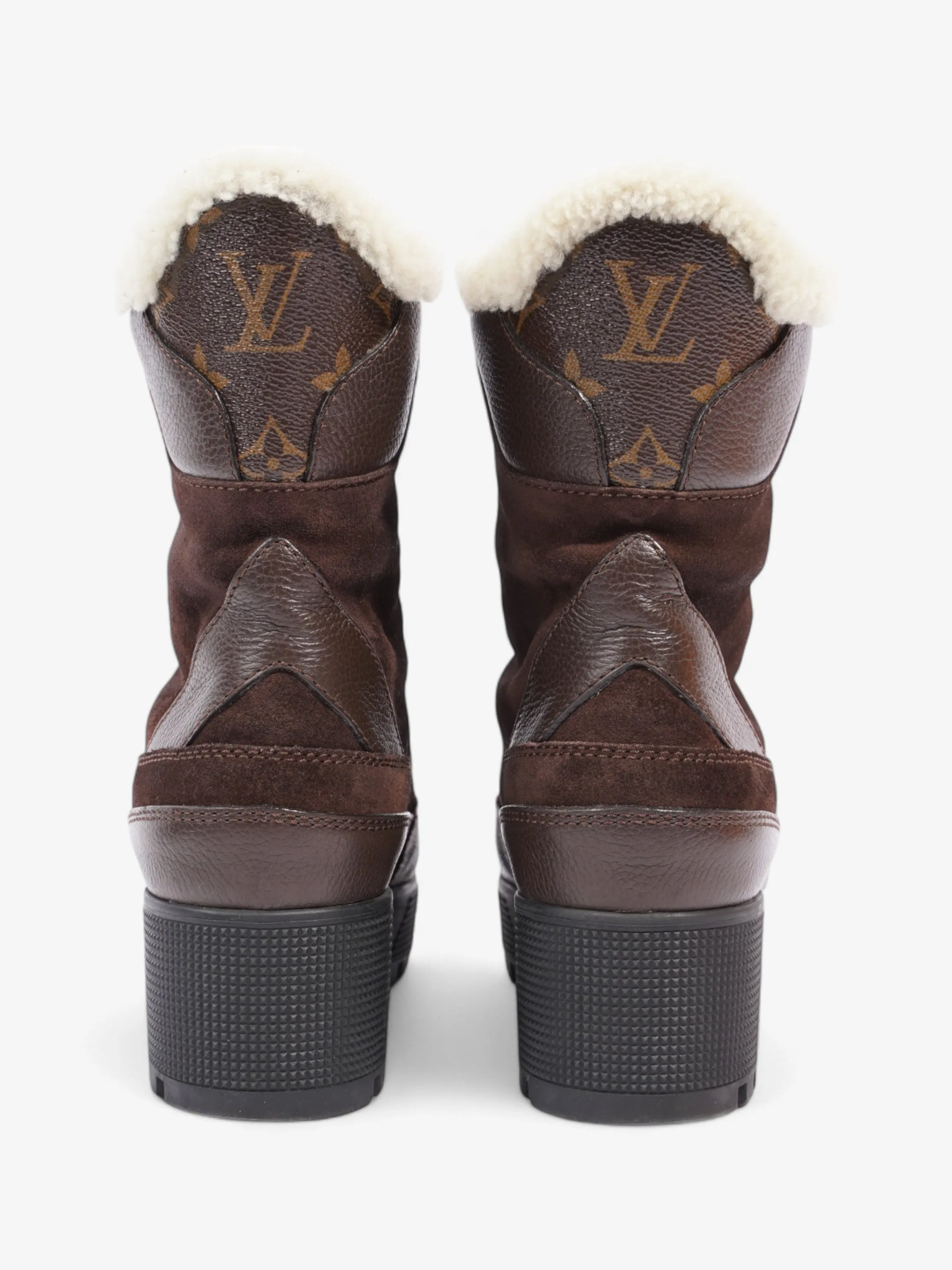Louis Vuitton Laureate Platform Desert Boot Brown Suede EU 37 UK 4