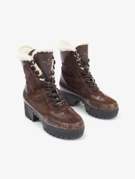 Louis Vuitton Laureate Platform Desert Boot Brown Suede EU 37 UK 4
