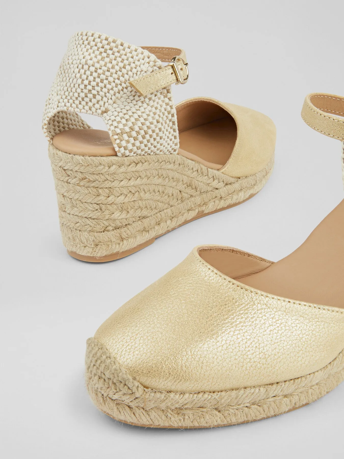 Marissa Leather Ankle Strap Espadrilles