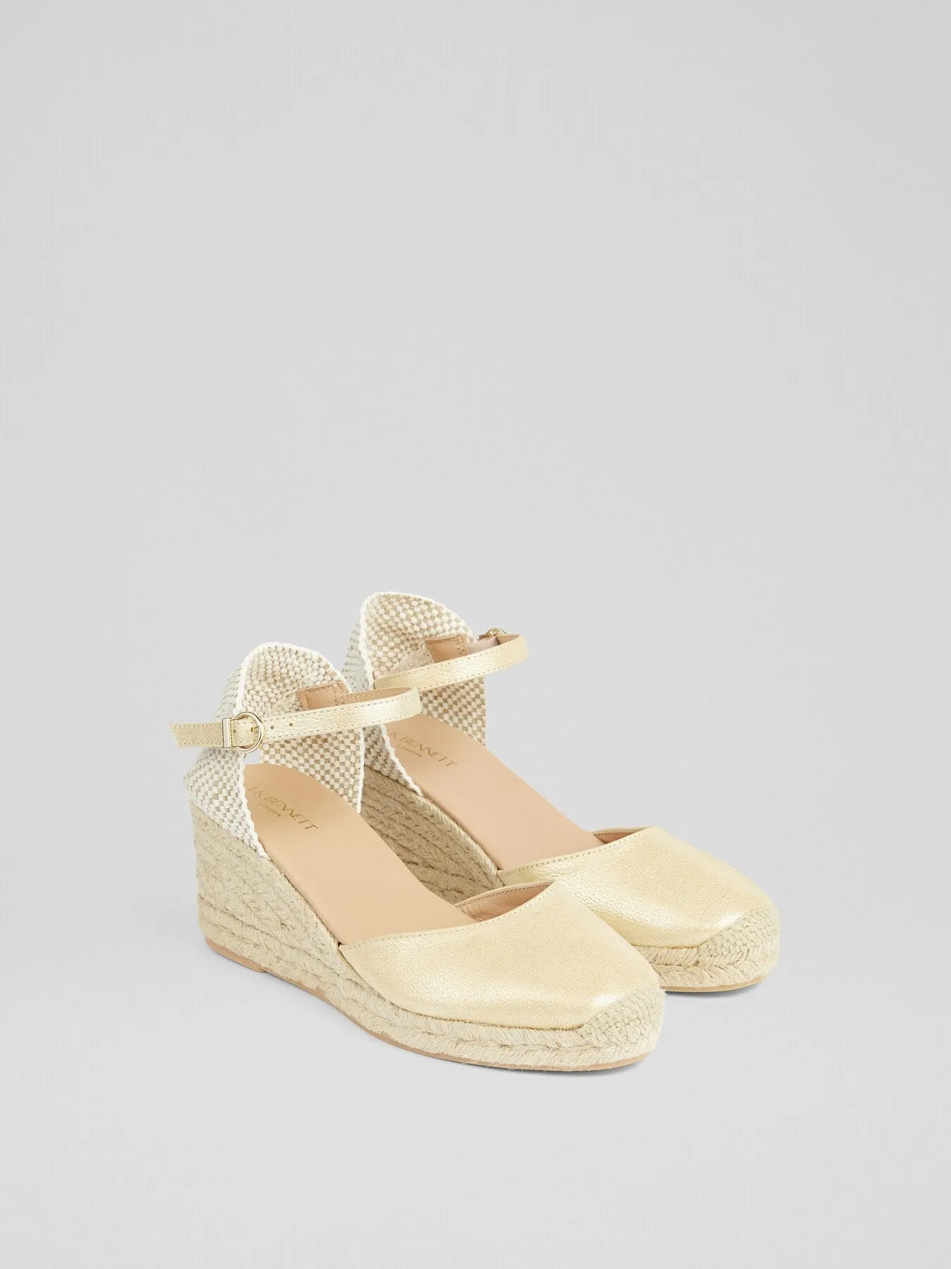 Marissa Leather Ankle Strap Espadrilles