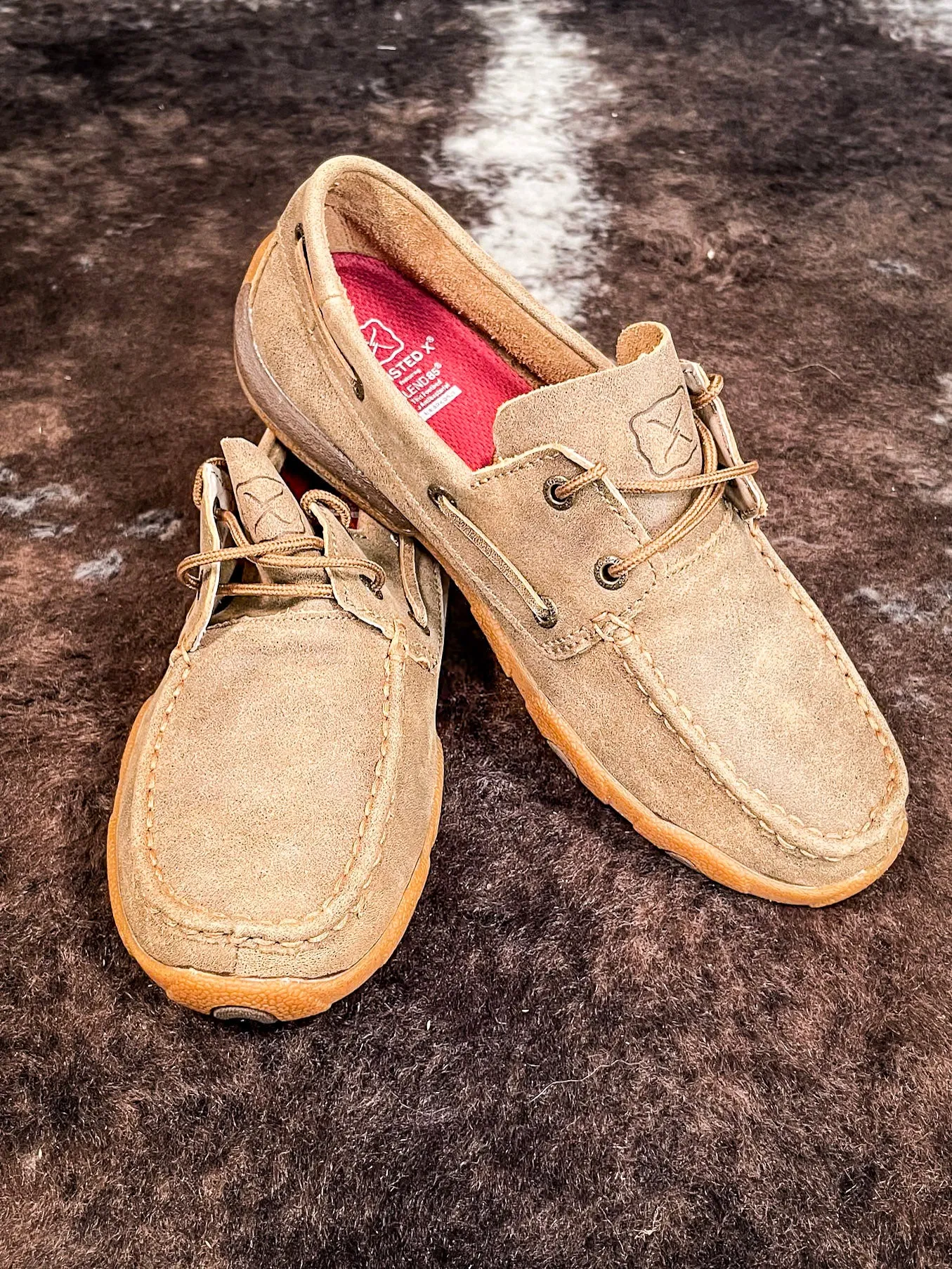 Mirin Twisted X Boat Shoe Driving Moc - Bomber