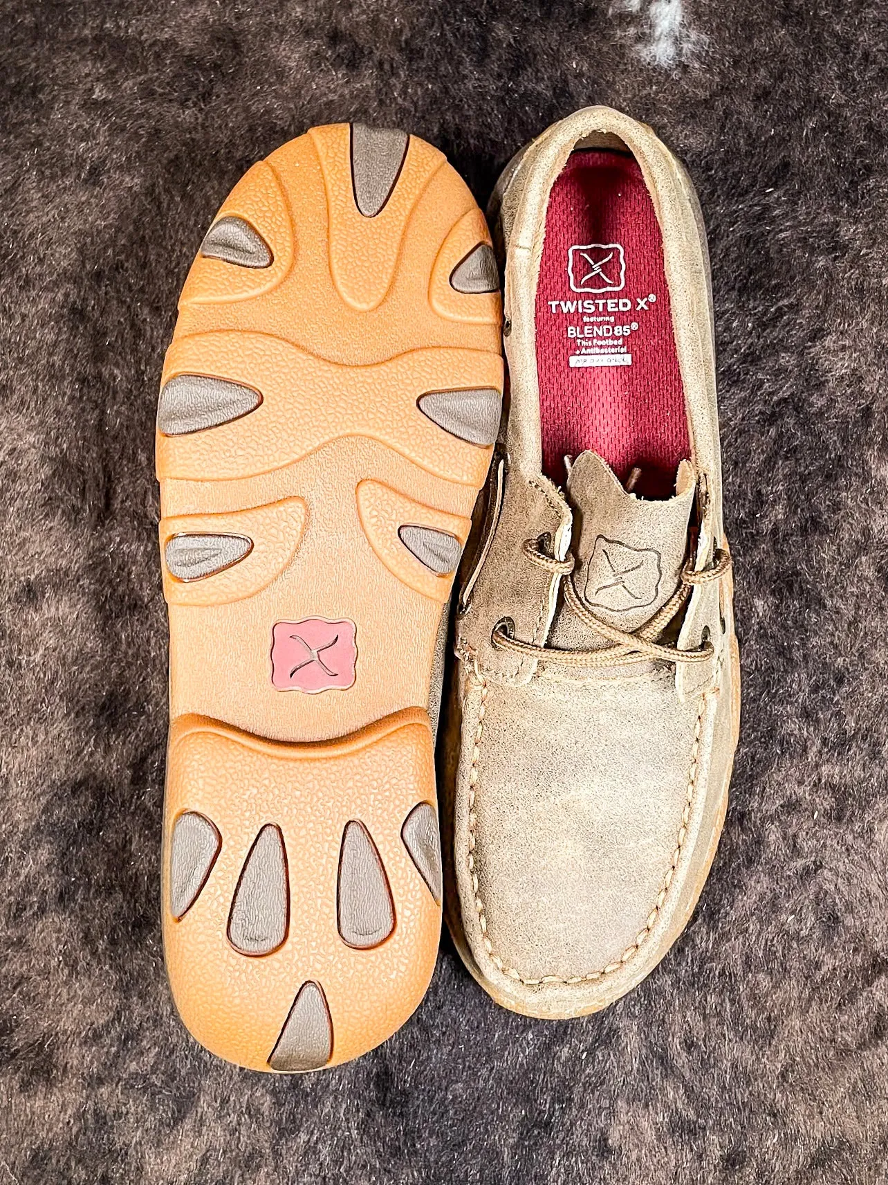 Mirin Twisted X Boat Shoe Driving Moc - Bomber