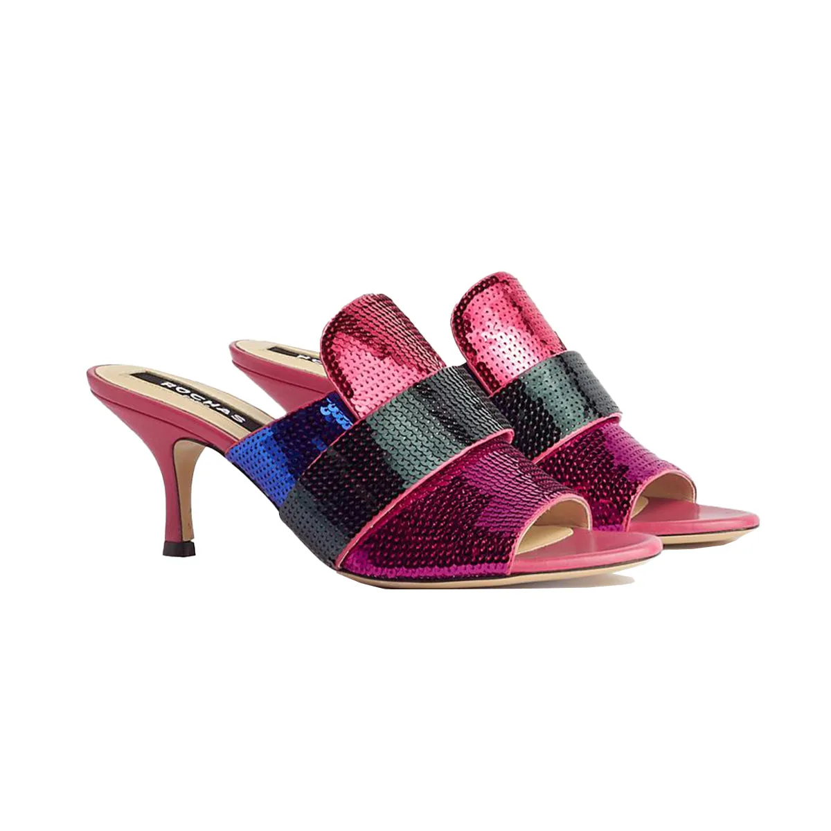 Multi Sequin 65 Mules