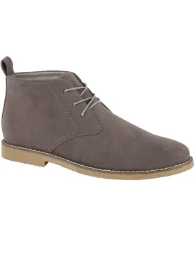 Panama Suedette Desert Boots In Grey