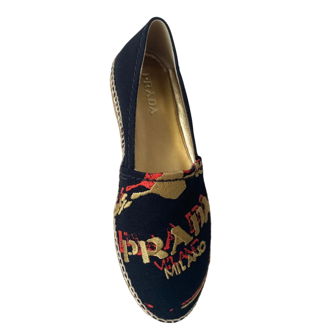 Prada Canapa St. Logo Espadrilles