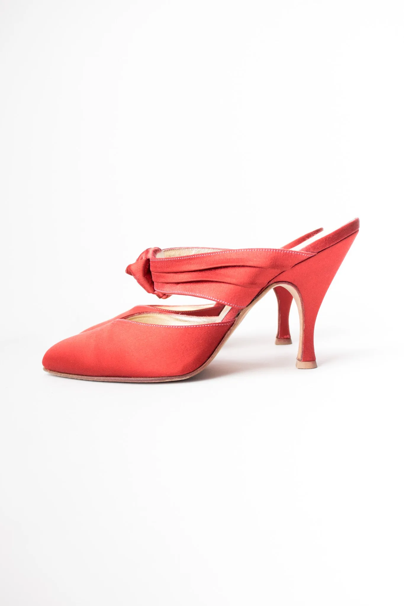 Satin Knot Mules