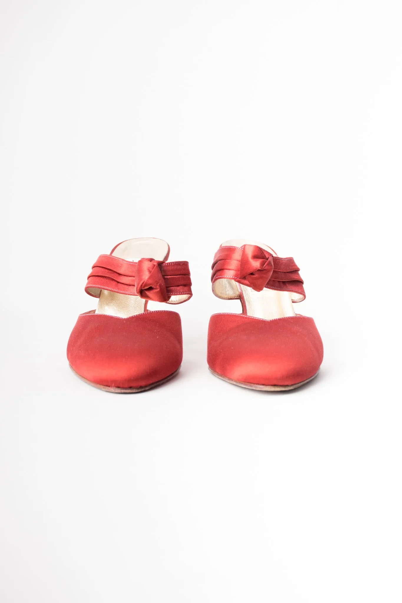 Satin Knot Mules