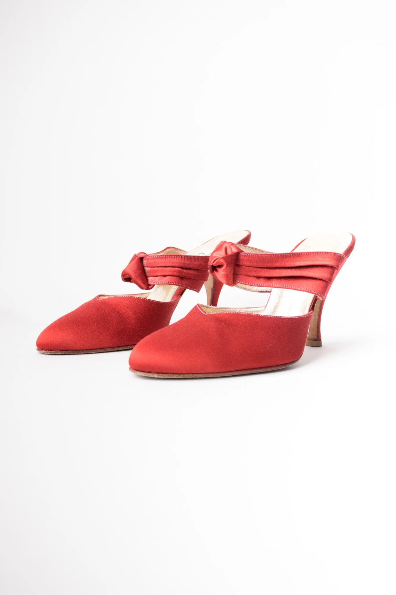 Satin Knot Mules