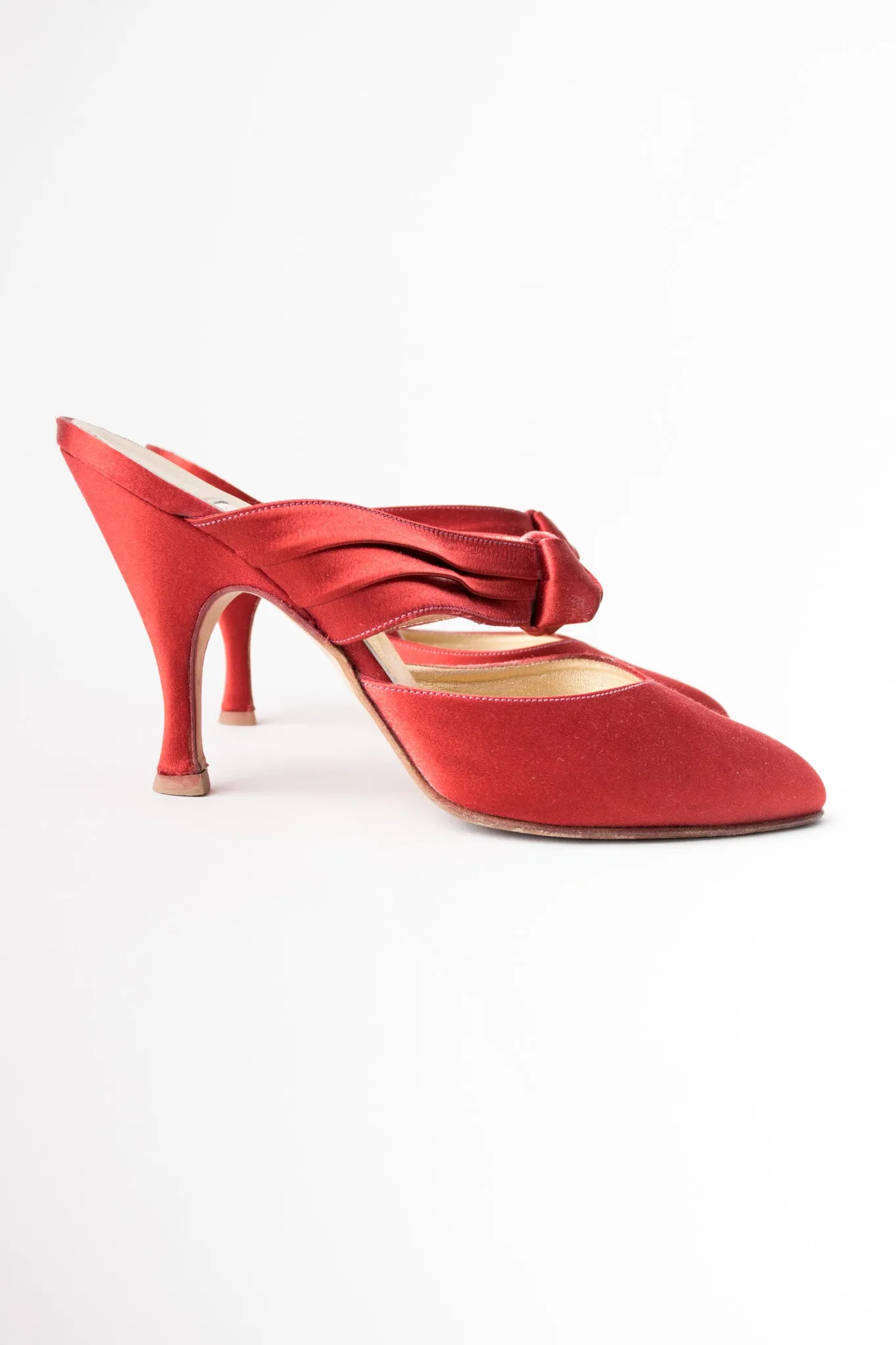 Satin Knot Mules