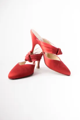 Satin Knot Mules