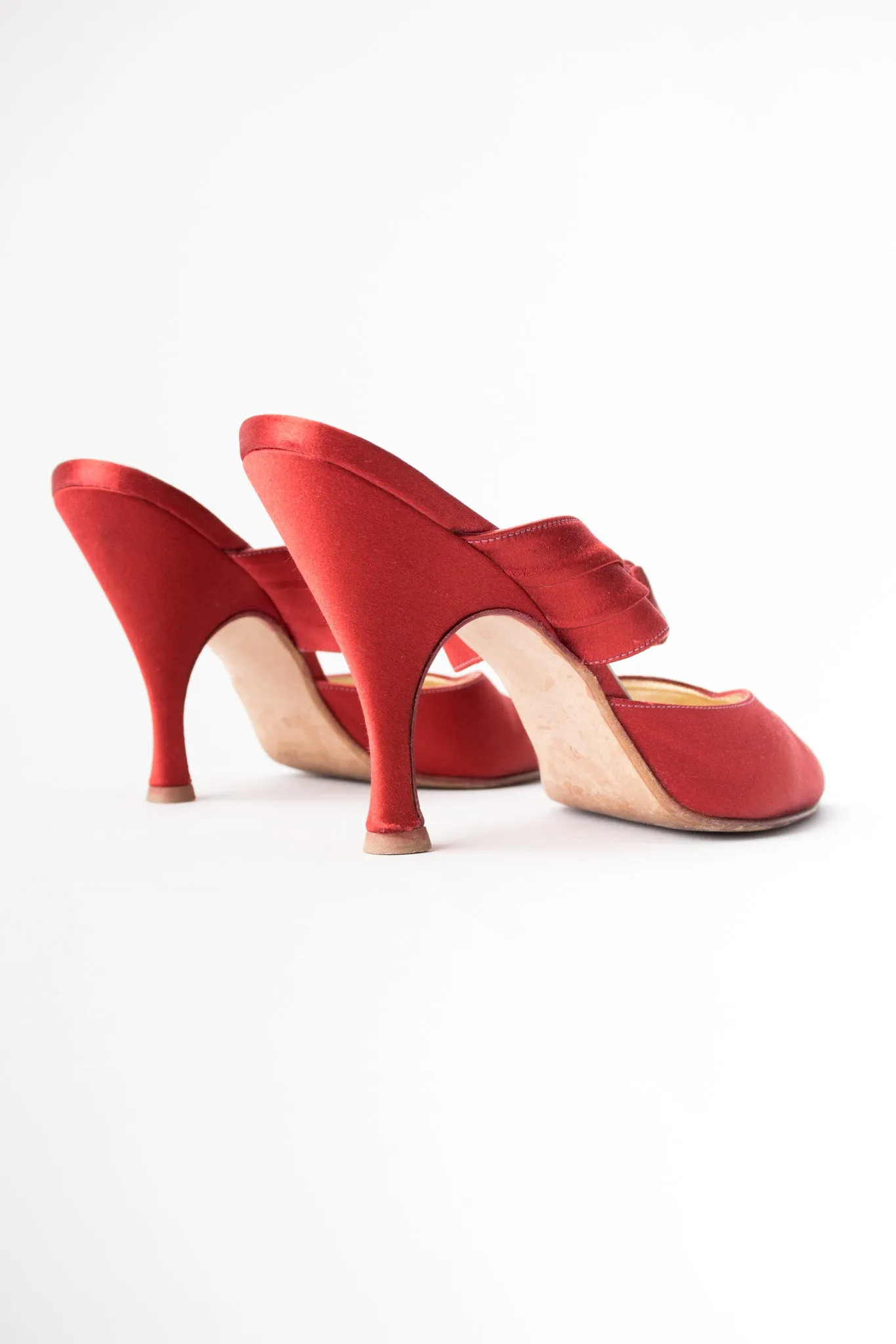 Satin Knot Mules