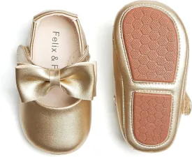 Soft Sole Baby Dress Shoes - Infant Baby Walking Shoes Moccasinss Rubber Sole Crib Shoes.