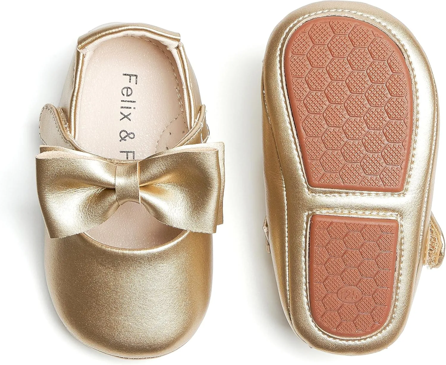 Soft Sole Baby Dress Shoes - Infant Baby Walking Shoes Moccasinss Rubber Sole Crib Shoes.