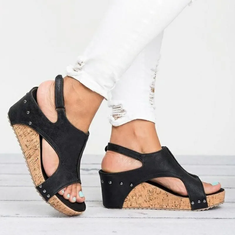 Summer Peep Toe Women's Platform Wedge Sandals