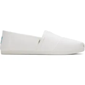 TOMS Alpargata White 100% Cotton Male Slip On Mens Shoes