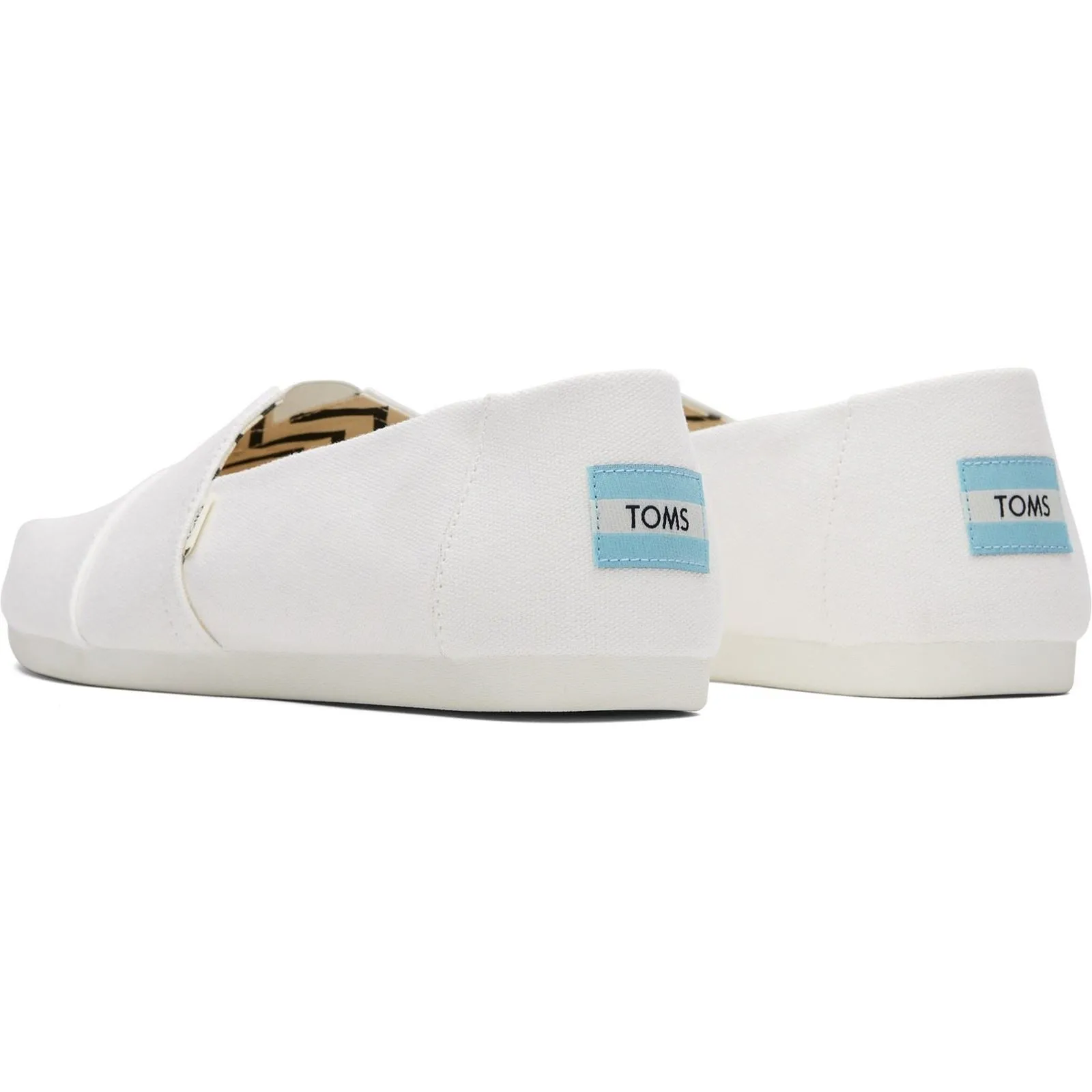 TOMS Alpargata White 100% Cotton Male Slip On Mens Shoes