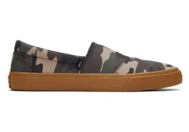 TOMS Mens Alpargata Fenix Slip On Camo Print Espadrille - Green Woodland